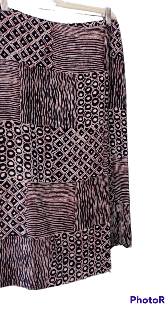 Evan Picone Wrap Around Silk Skirt Size 6